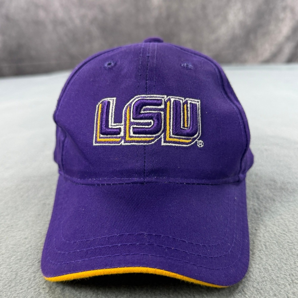 Colosseum LSU Tigers Hat Mens Purple Gold Adjustable Baseball Cap NCAA Football
